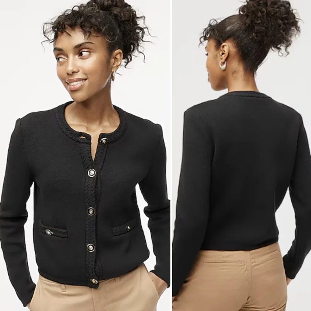 J.Crew Cotton Lady Jacket Cardigan Sweater - Picture 2 of 12